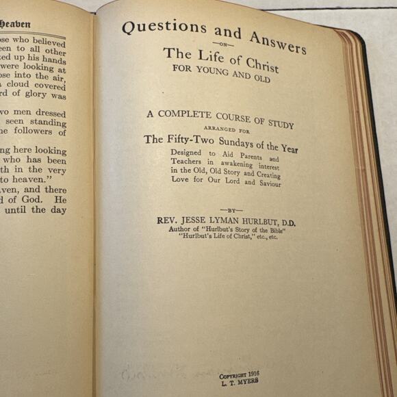 Antique 1915 Hurlbut's Life of Christ for Young and Old (Illustrated) - Picture 13 of 16